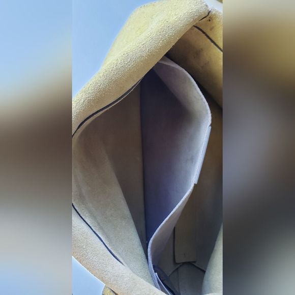 Vince Camuto Women's Suede Purse Crossbody Bag in Color Olive Oil - Picture 6 of 13